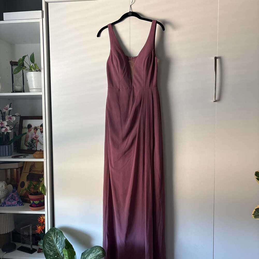 Celebrate DB Studio A-Line Pleated Chiffon Floor-Length Bridesmaid Dress
